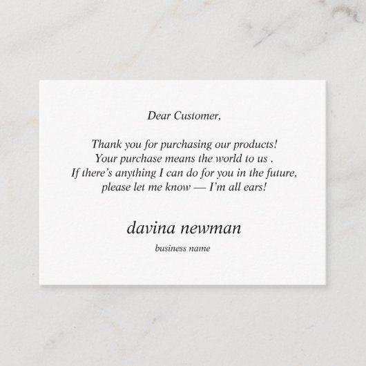 サードアイ金ゴールドムーンカスタマー感謝Boho エンクロージャーカード (正面)