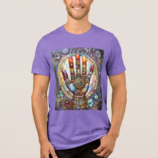 サードアイ ミスティック パーム トライブレンドTシャツ (正面)
