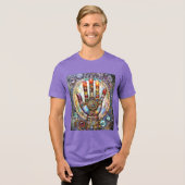 サードアイ ミスティック パーム トライブレンドTシャツ (正面全面)