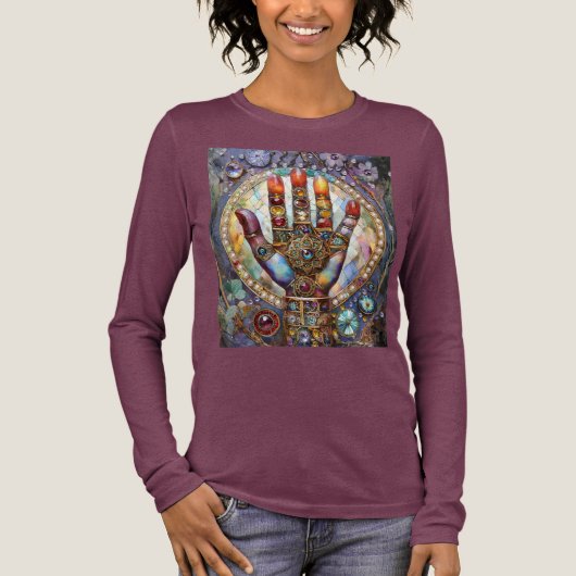 サードアイ ミスティック パーム トライブレンドTシャツ (正面)