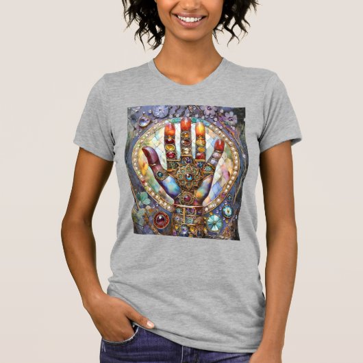 サードアイ ミスティック パーム Tシャツ (正面)