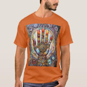 サードアイ ミスティック パーム Tシャツ (正面)
