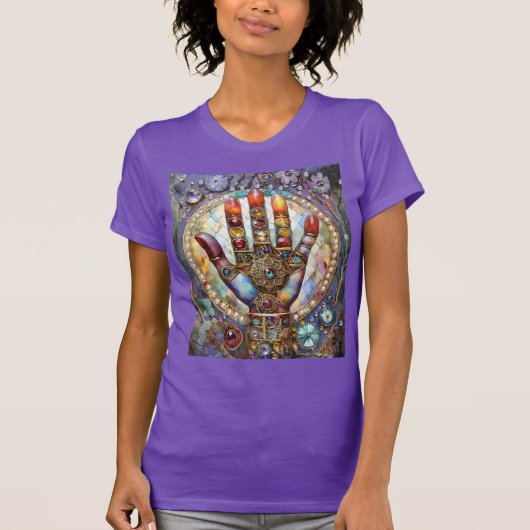サードアイ ミスティック パーム Tシャツ (正面)