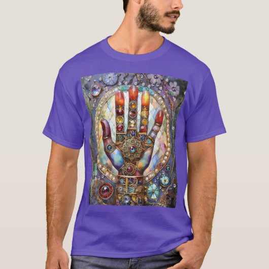 サードアイ ミスティック パーム Tシャツ (正面)