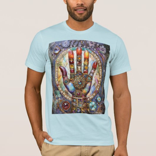 サードアイ ミスティック パーム Tシャツ (正面)