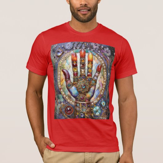 サードアイ ミスティック パーム Tシャツ (正面)