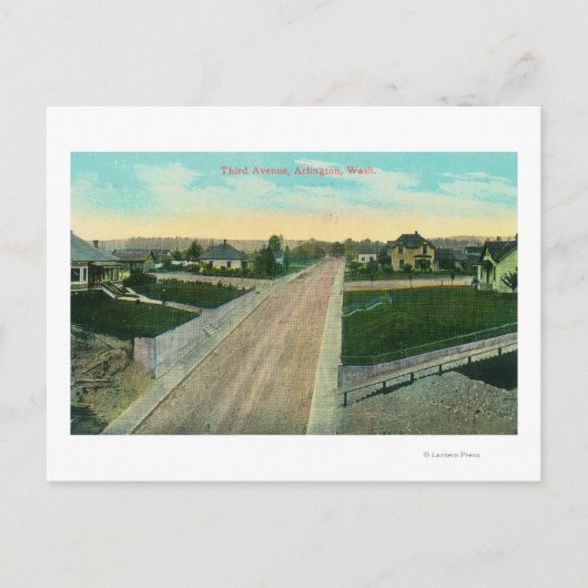 サードアベニューの空中表示 ポストカード (正面)