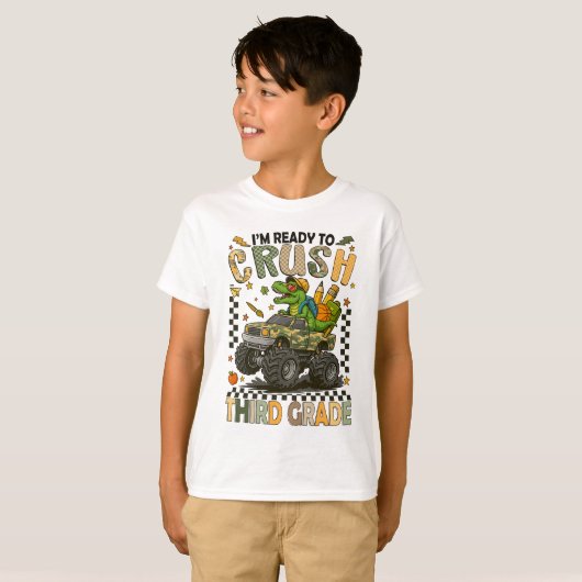 サードグレードクラッシャー: モンスタートラック自信 Tシャツ (正面フル)