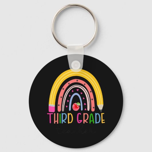 サードグレード先生レインボー先生新学期 キーホルダー (正面)