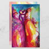 サードマスク，ベネチアンマスカレードボール 便箋 (正面/裏面)