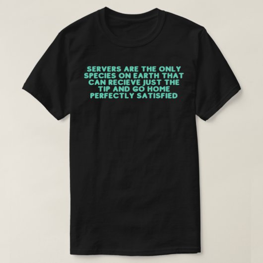 サーバおもしろいー3 Tシャツ (デザイン正面)