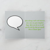 サーバの優れたサンキューカード。 サンキューカード (内部)