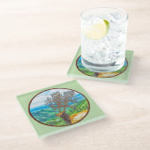 サーバス王 ガラスコースター (アングル)