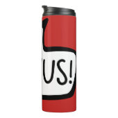 サーバス！オーストリアとバイエルン語のハロースピーチバブル タンブラー (回転右)