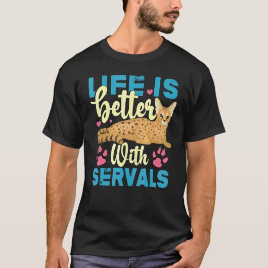 サーバルと+サーバルキャット Tシャツ (正面)