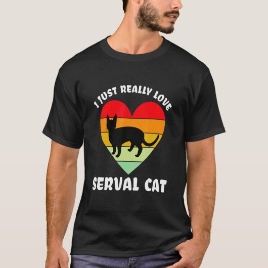 サーバルキャット 愛猫 Tシャツ (正面)