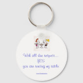 サーバーが自分のテーブルキーチェーンを借りる キーホルダー (正面)