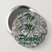 サーバーは私をボタンひっくり返します 缶バッジ (正面&裏面)