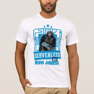 サーバーレス・サル・デベロッパー・ユーモア Tシャツ