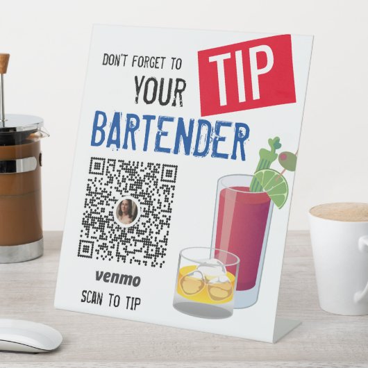 サーバ忘れーのBartender Venmoサインにヒントを与えない 台座サイン (インサイチュ)