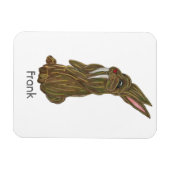 サーバ間抜けー歯ウサギ マグネット (横)