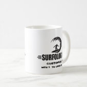 サーパーソナライズされたファー コーヒーマグカップ (正面右)