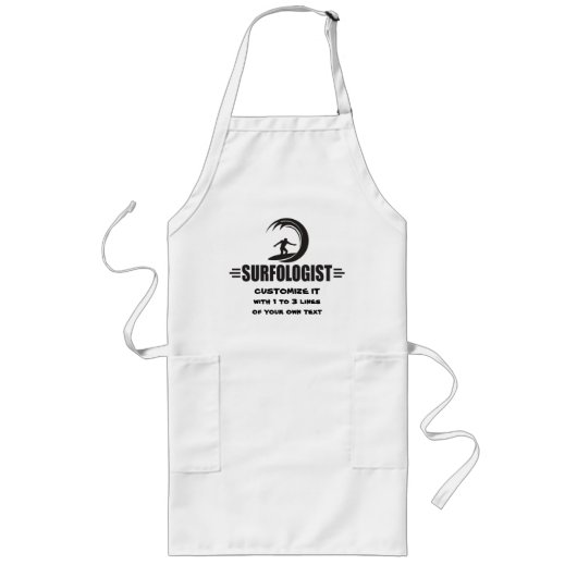 サーパーソナライズされたファー ロングエプロン (正面)