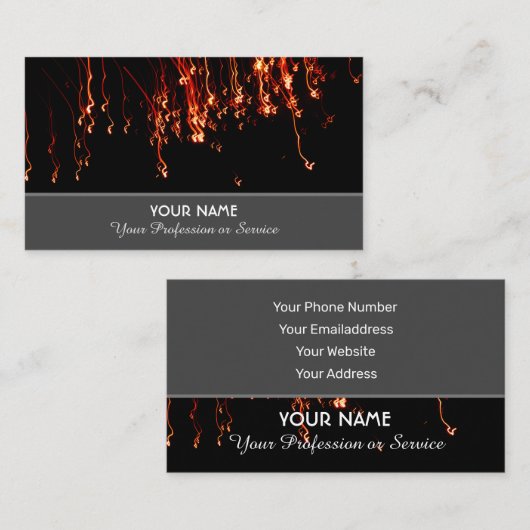 サービエレガントスの業務きらめく用カード 名刺 (正面/裏面)