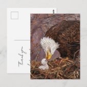 サービシズマンに感謝 Eagle Painterly ポストカード (正面/裏面)