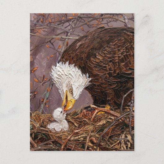 サービシズマンに感謝 Eagle Painterly ポストカード (正面)
