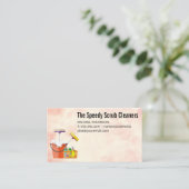 サービスおよび製品のクリーニングと衛生化 名刺 (スタンド正面)