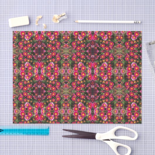 サービスかわいらしデイジーのパターン（の模様が）ある切り離し 薄葉紙 (クラフト)