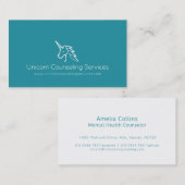 サービスか他のビジネスカードに勧めるユニコーン 名刺 (正面/裏面)