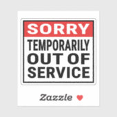 サービスが一時的に停止する シール (シート)