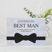 サービスが花婿介添人Groomsmanとして要求される 招待状 (スタンド正面)