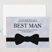 サービスが花婿介添人Groomsmanとして要求される 招待状 (正面/裏面)
