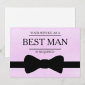 サービスが花婿介添人Groomsmanとして要求される 招待状 (正面/裏面)