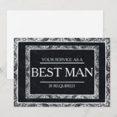 サービスが花婿介添人Groomsmanとして要求される 招待状 (正面/裏面)