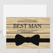 サービスが花婿介添人Groomsmanとして要求される 招待状 (正面/裏面)