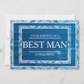 サービスが花婿介添人Groomsmanとして要求される 招待状 (正面)