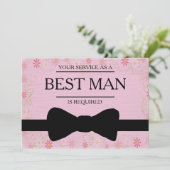 サービスが花婿介添人Groomsmanとして要求される 招待状 (スタンド正面)