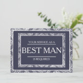 サービスが花婿介添人Groomsmanとして要求される 招待状 (スタンド正面)