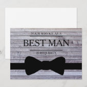 サービスが花婿介添人Groomsmanとして要求される 招待状 (正面/裏面)