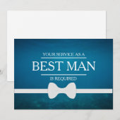 サービスが花婿介添人Groomsmanとして要求される 招待状 (正面/裏面)