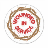サービスで負傷した シール (正面)