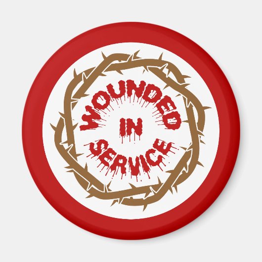 サービスで負傷した マグネット (正面)