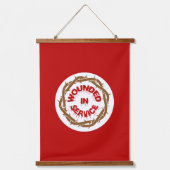 サービスで負傷した 吊り下げ型タペストリー (正面)