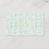 サービスとサプライのクリーニング | タイルの背景 名刺 (裏面)