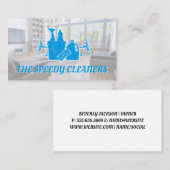 サービスとサプライのクリーニング |リビングルーム 名刺 (正面/裏面)