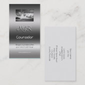 サービスに勧めるモノグラム金属効果 名刺 (正面/裏面)